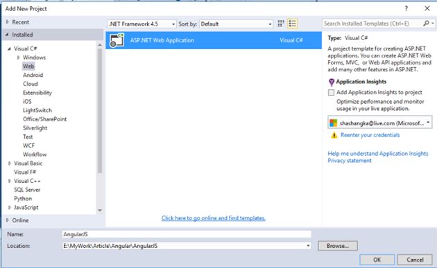 ASP.Net Web Application